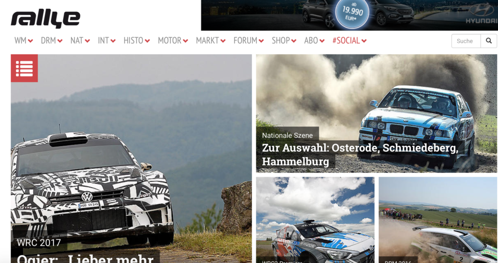 Rallyemagazin Titelseite