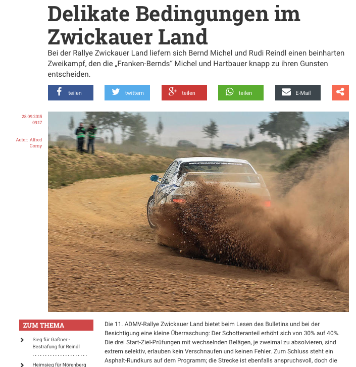 Rallyemagazin, Rallye Zwickauer Land